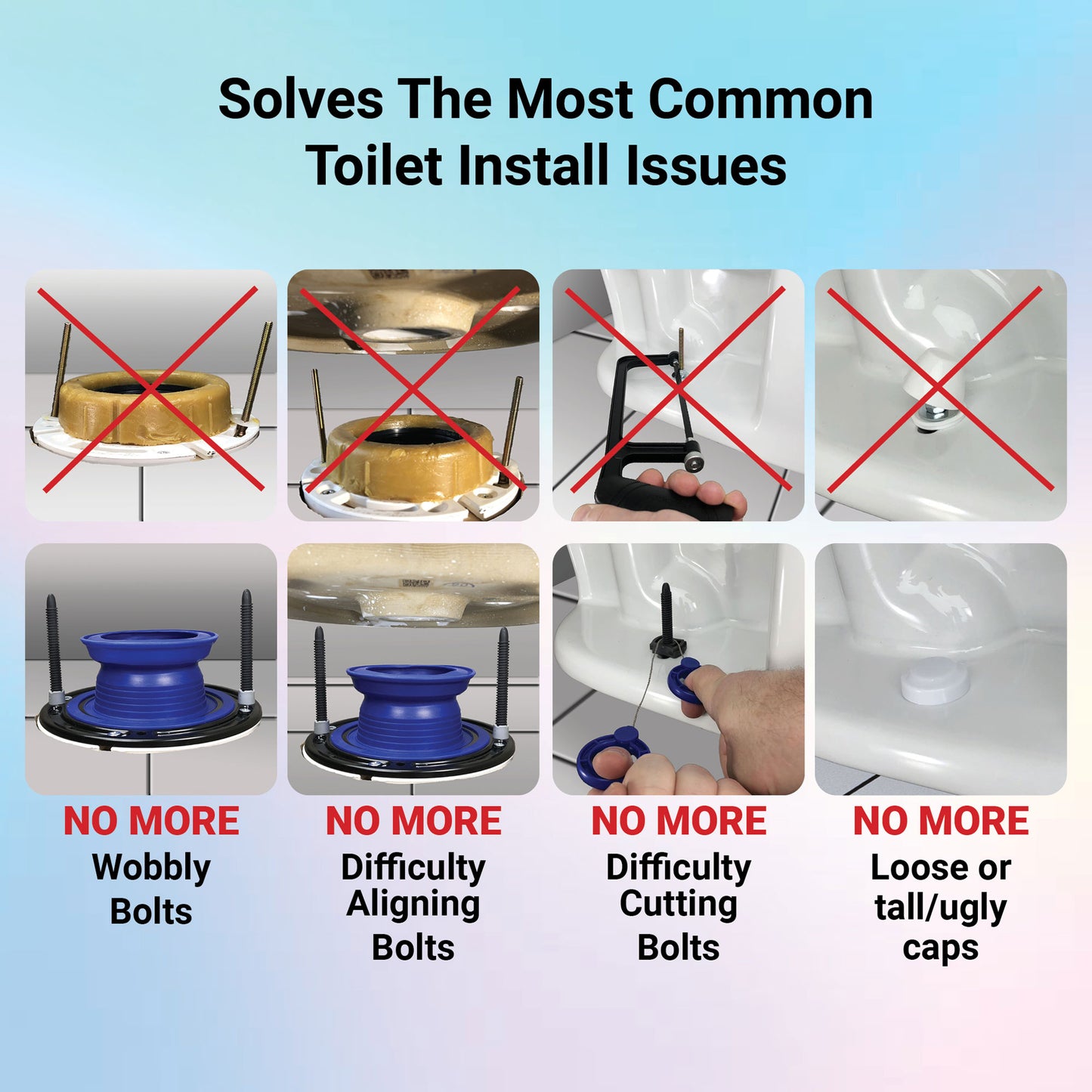 One-N-Done Premium T10-OND-400-DS Toilet Bowl Flange Repair Kit