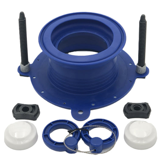 Universal Toilet Repair Kit Toilet Parts: Toilet Seal, Bolts, Toilet Bolt Caps. Toilet Kit Replaces Leaky Toilet Wax Ring. One-N-Done T10-OND-200-DS